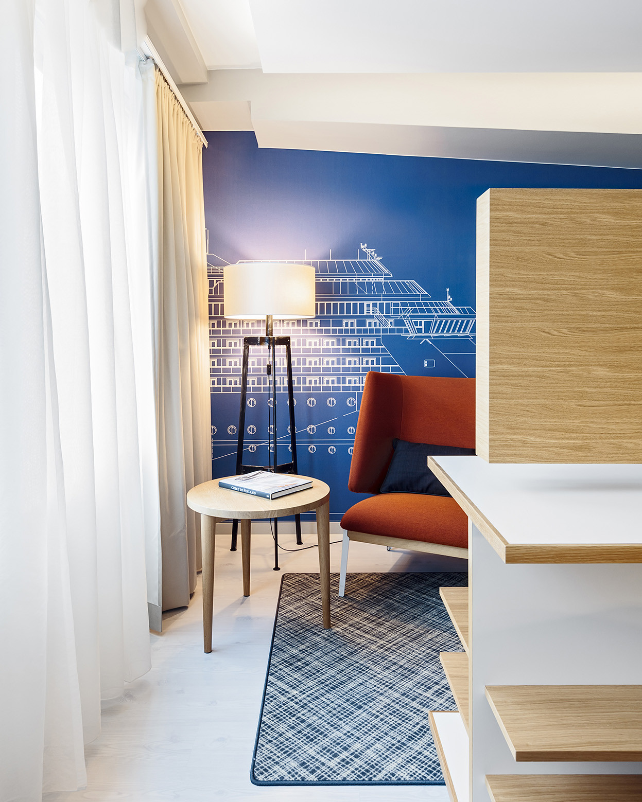 Hotel Indigo Helsinki in Finland, designed by Soini & Horto architects